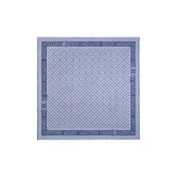 LOUIS VUITTON Silk Silk Scarves Women's Blue