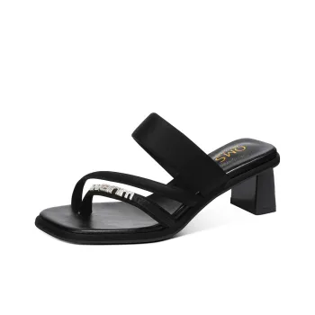 OMS Slide Slippers Women's Black/Silver