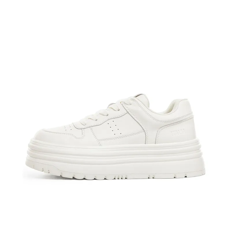 Kappa Anti Slip Wear Resistant Low Top Skateboard Shoes Women's White-0
