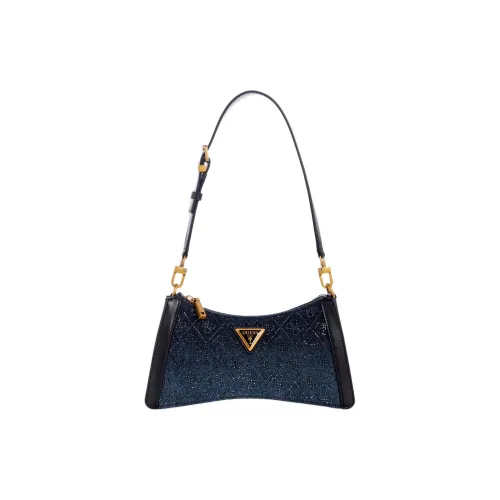 GUESS Denim Shoulder Bag Regular Women's Black Blue