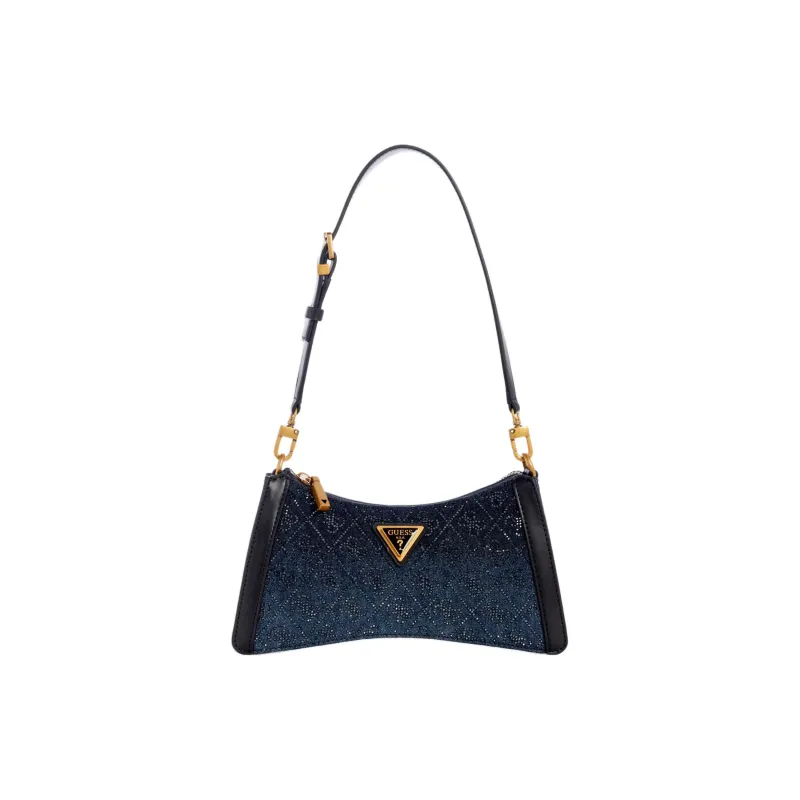 GUESS Denim Shoulder Bag Regular Women's Black Blue-0