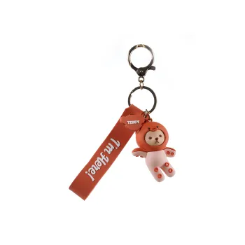 Teddy Bear Collection Zinc Alloy Keychains Unisex