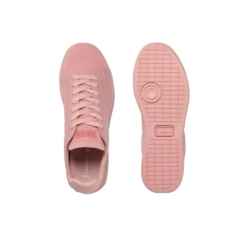 LACOSTE Carnaby Low Top Skateboard Shoes Women's Pink-4