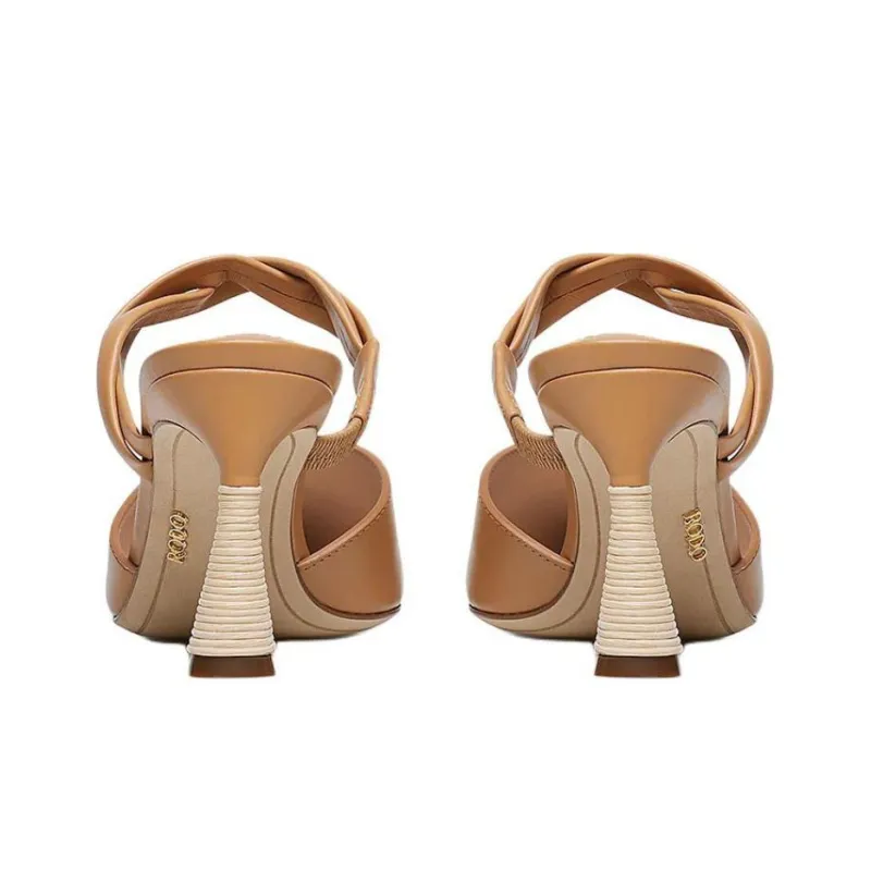 Rodo Wrap-toe Slippers Women's Beige-4