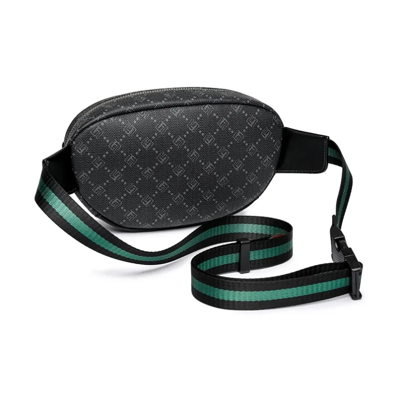 FAIRWHALE PVC Crossbody Bags Fanny Pack Regular Unisex Lead Coffee/Coffee-3