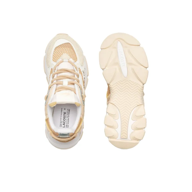 LACOSTE L003 Neo Low-Top Casual Shoes Women's Light Brown-4