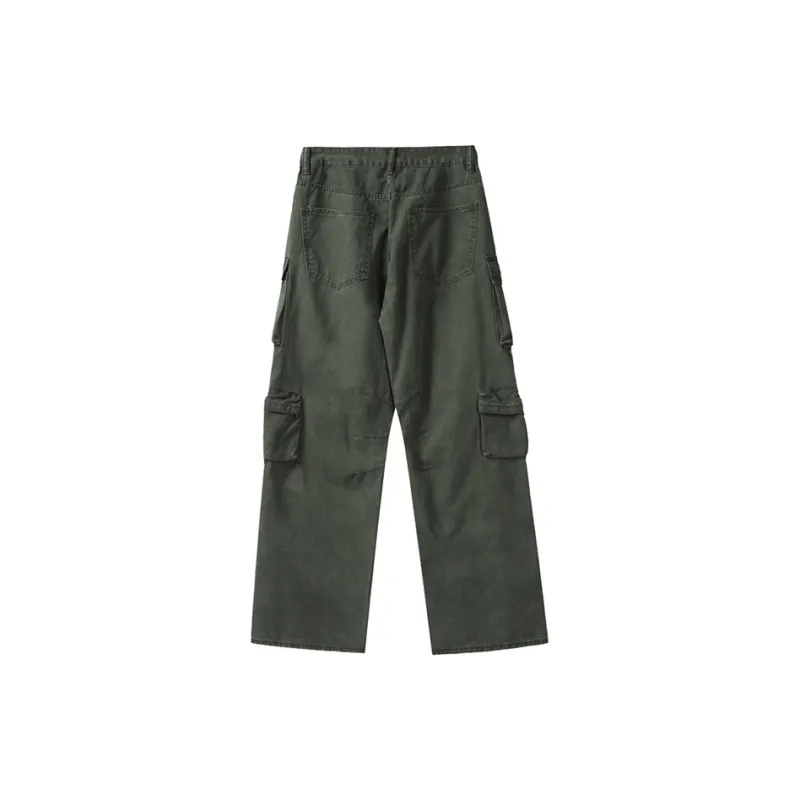 F.K.V.A Casual Pants Unisex Army Green-1