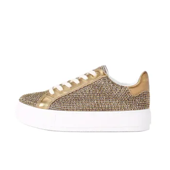 Kurt Geiger London Laney Low Top Skateboard Shoes Women's Gold