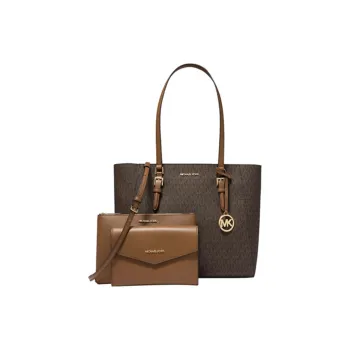 MICHAEL KORS Charlotte Large 3 in 1 Signature Logo Tote Bag