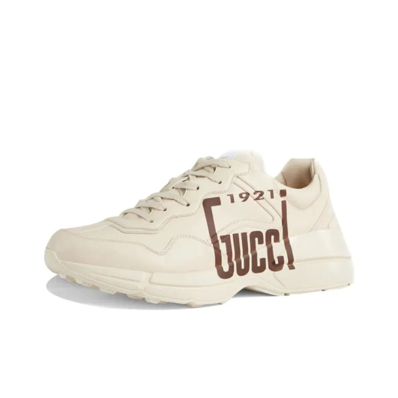 GUCCI Rhyton Low Top Chunky Sneakers Men's Ivory-2