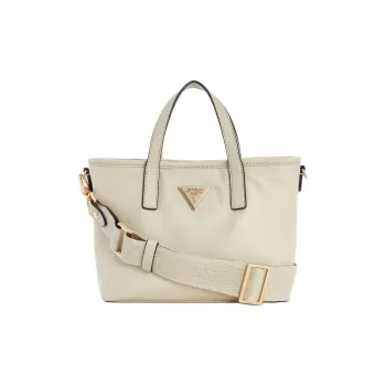 GUESS Nylon Tote Bag Shopping Bag Shoulder Bag Crossbody Bag Handbag Mini Women's Beige
