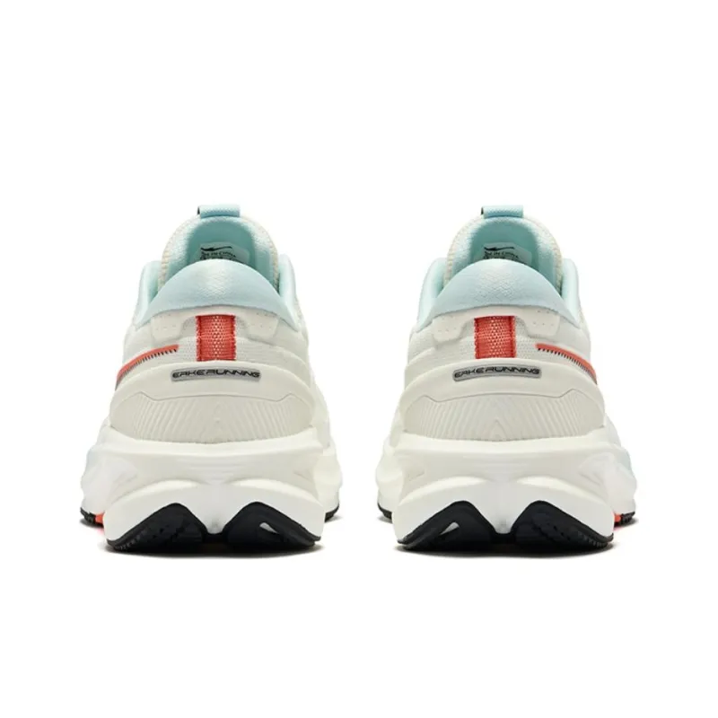 Erke Cushioned Anti Slip And Wear Resistant Lightweight Low Top Running Shoes Men's Microcrystal White Tranquil Blue-3