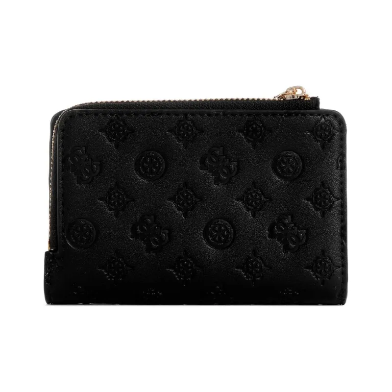 GUESS Faux Leather Wallets Card Holders Unisex Black-1