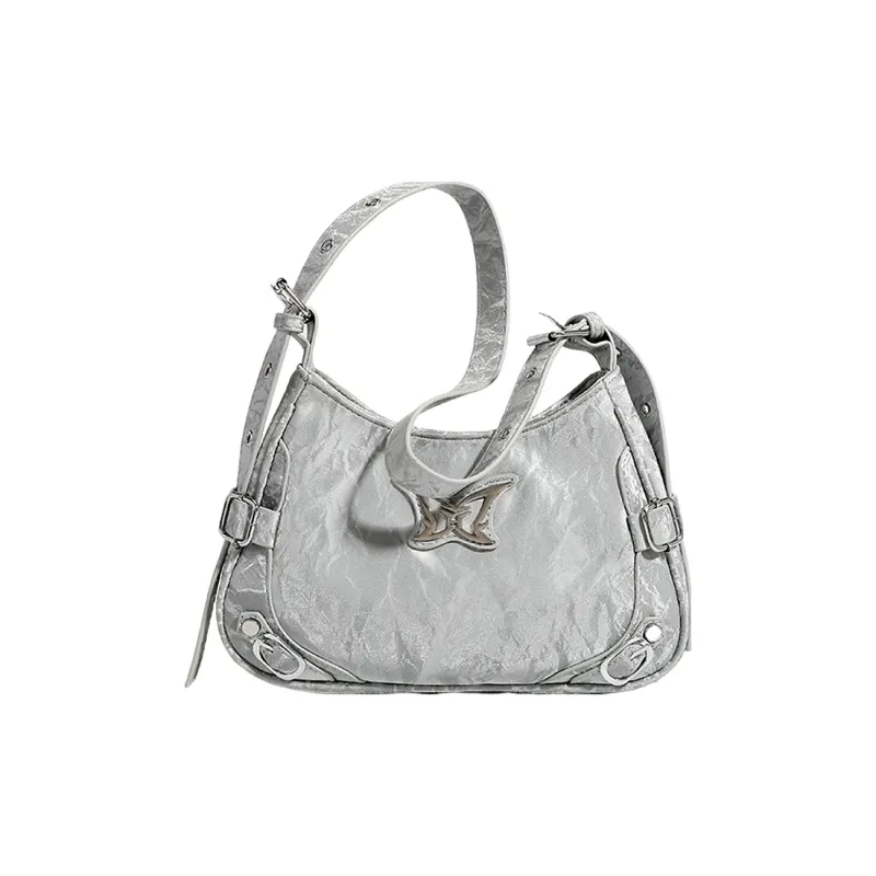 NATTY PU Small Square Bag Shoulder Bag Medium Size Women's Pink/Black/Silver-57