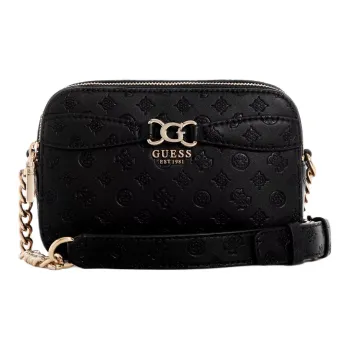 GUESS Faux Leather Camera Bag Shoulder Bag Crossbody Bag Women's Black