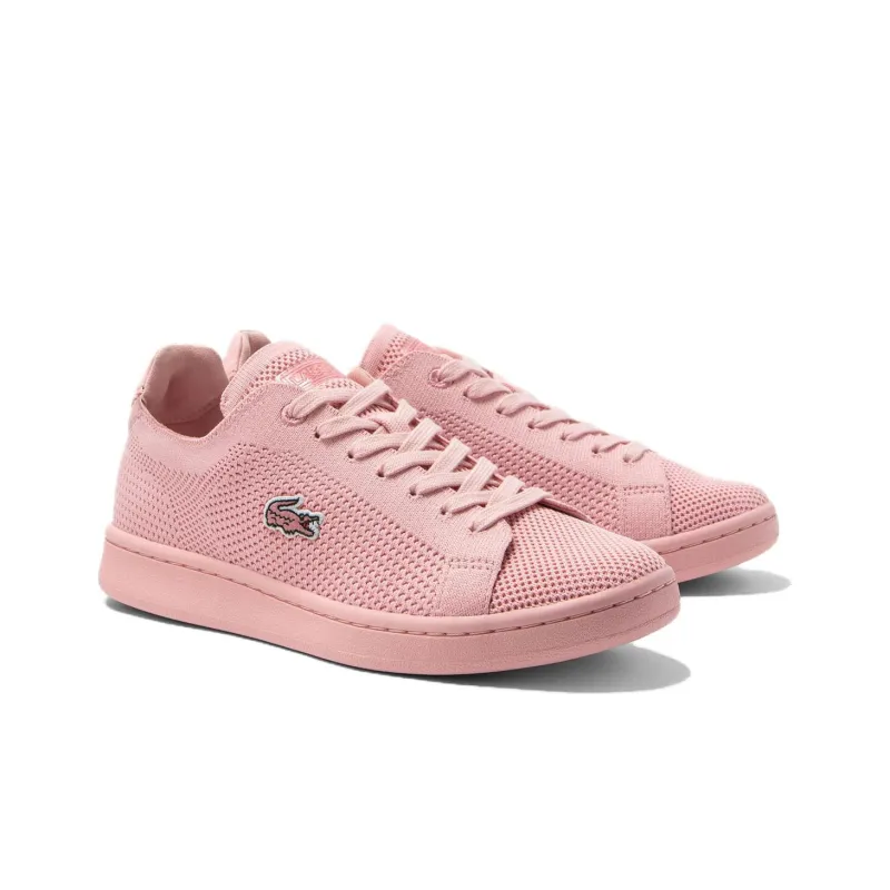 LACOSTE Carnaby Low Top Skateboard Shoes Women's Pink-1
