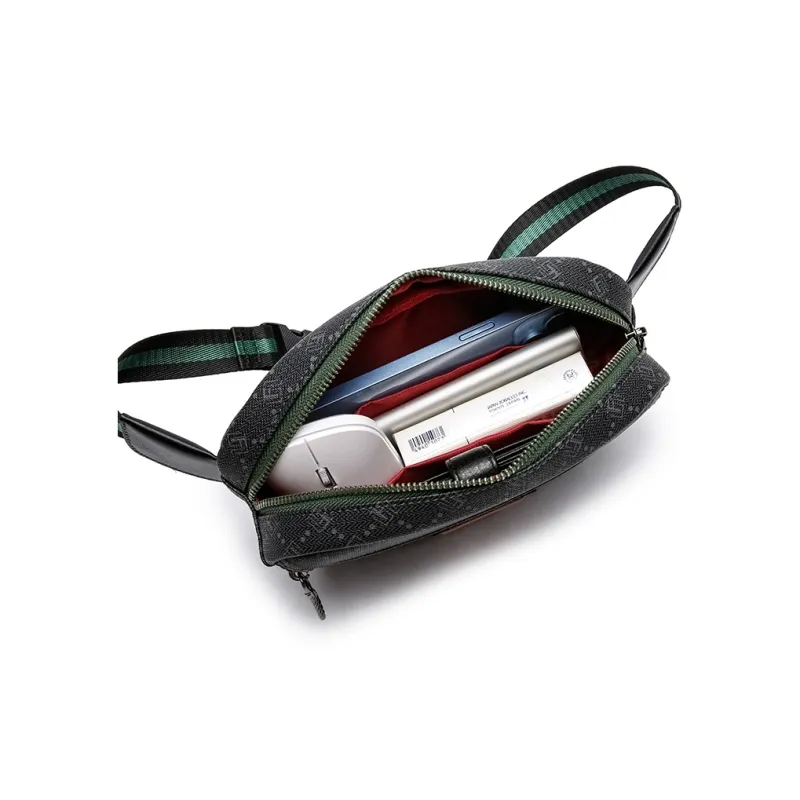 FAIRWHALE PVC Crossbody Bags Fanny Pack Regular Unisex Lead Coffee/Coffee-6