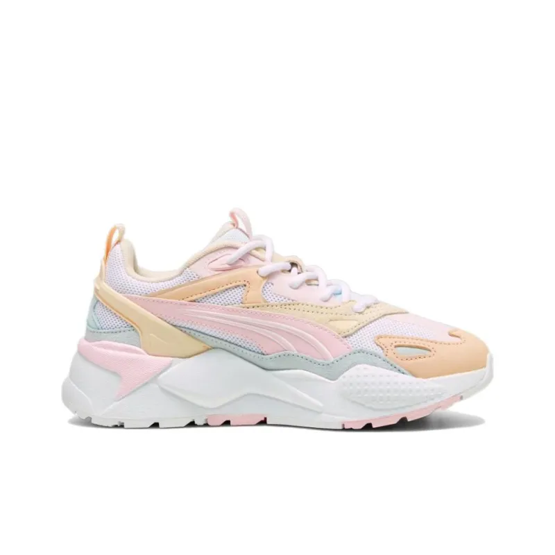 PUMA RS X Cushioning, Slip Resistant, And Abrasion Resistant Low Top Casual Running Shoes Unisex Pink Orange-1