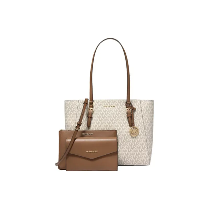 MICHAEL KORS Charlotte Large 3 in 1 Signature Logo Tote Bag-0