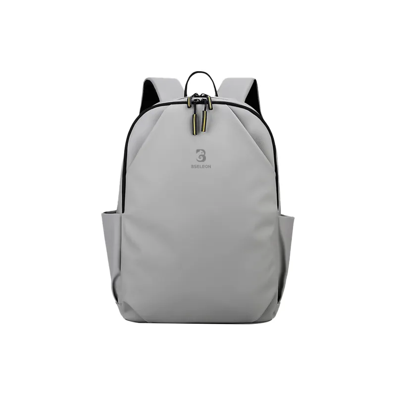 BSELEON Nylon Fabric Backpack Regular Unisex Black And White Graffiti-3