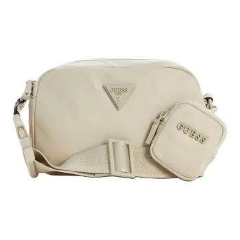 GUESS Nylon Combo Bag Crossbody Bag Shoulder Bag Women's Beige