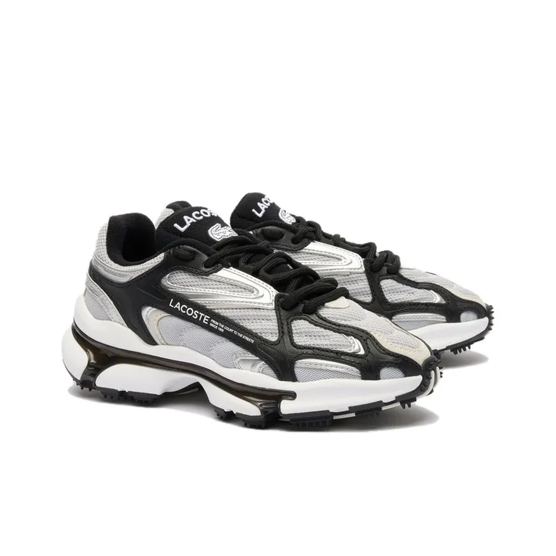LACOSTE L003 2K24 Low Top Casual Shoes Women's Silver Black-1