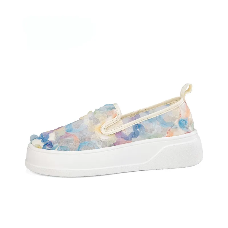 TT&MM Loafers 3cm Women's White Blue-0