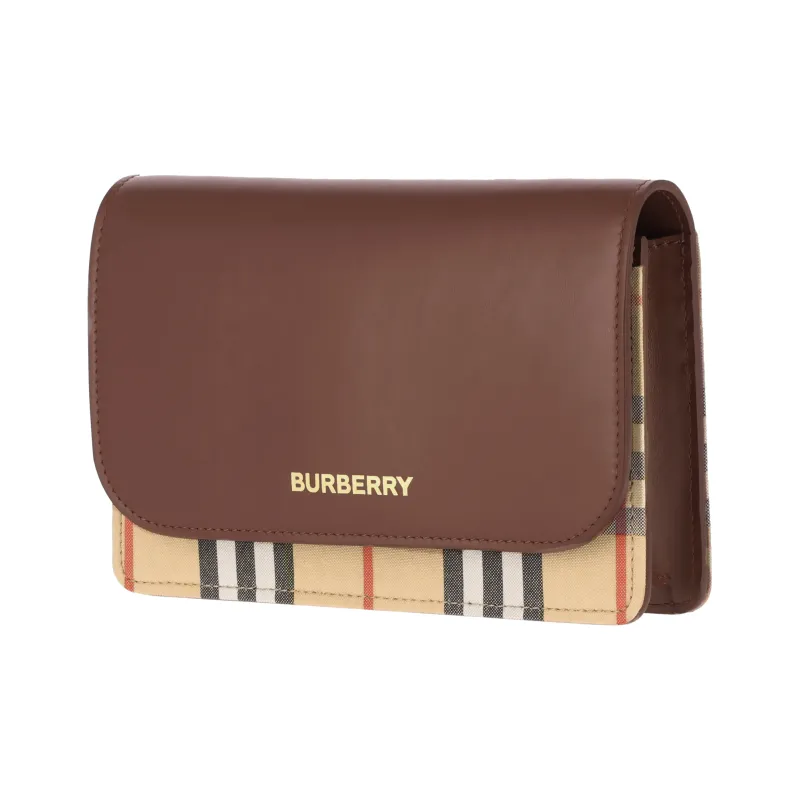 Burberry Cow Leather Shoulder Bag, Crossbody Bag Women's Brown-2