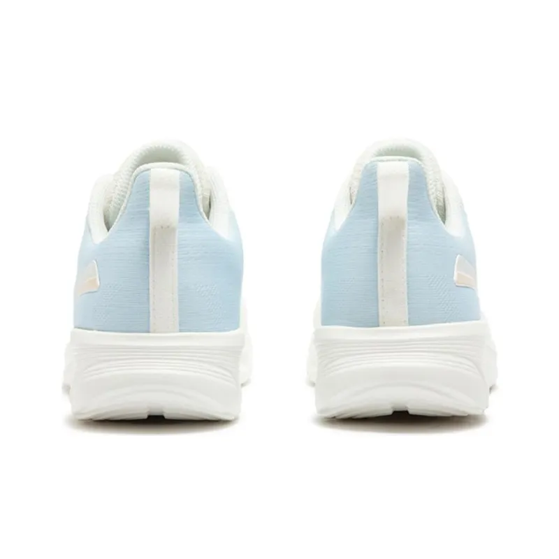 361° Cushioning Wear Resistant Low Top Sprint Running Shoes Women's White Blue-3
