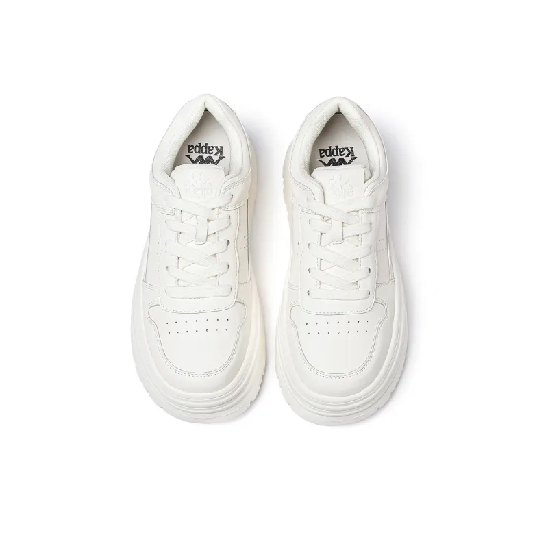 Kappa Anti Slip Wear Resistant Low Top Skateboard Shoes Women's White-3