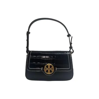 TORY BURCH Leather One Shoulder Handbags Women's Marine Blue