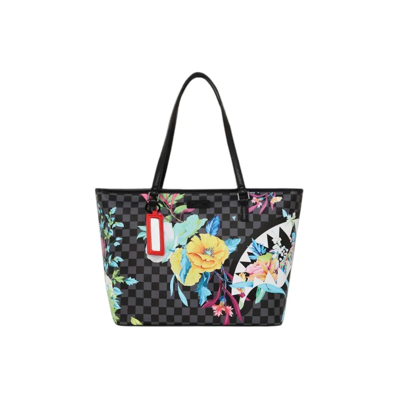 SPRAYGROUND Artificial Leather Tote Bag Shopping Bag Shoulder Bag Handbag Unisex Black & Green-0