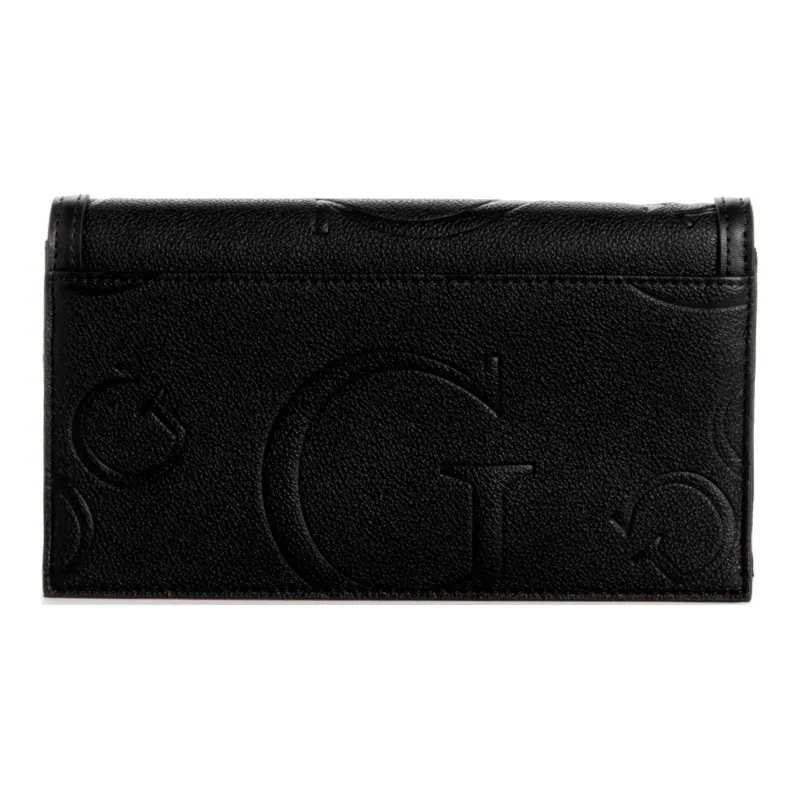 GUESS Faux Leather Clutch Women's Black-1