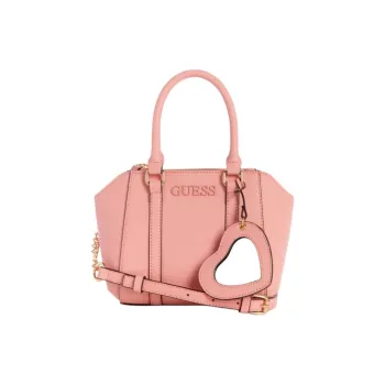 GUESS Faux Leather Shoulder Bag Crossbody Bag Handbag Mini Women's Pink