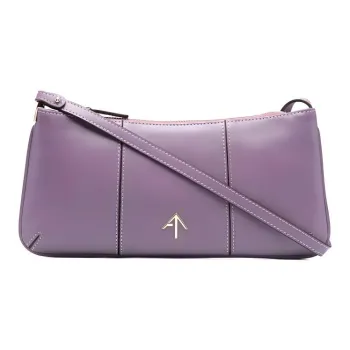 Manu Atelier Cow Leather Arrow Bag Crossbody Bag Women's Light Purple