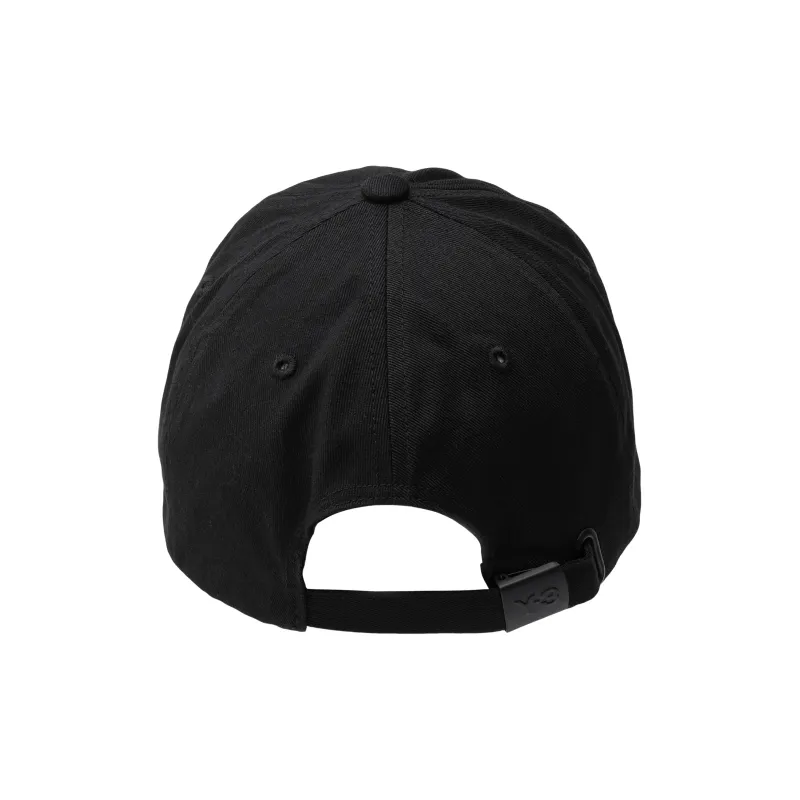 Y-3 Men Square Label Cap Black-2
