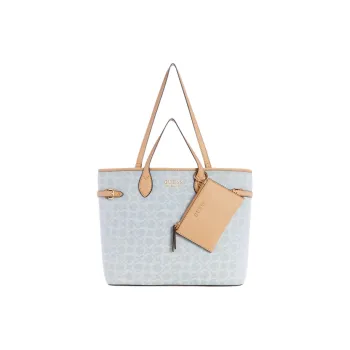 GUESS Denim Tote Bag Shopping Bag Shoulder Bag Handbag Women's Blue