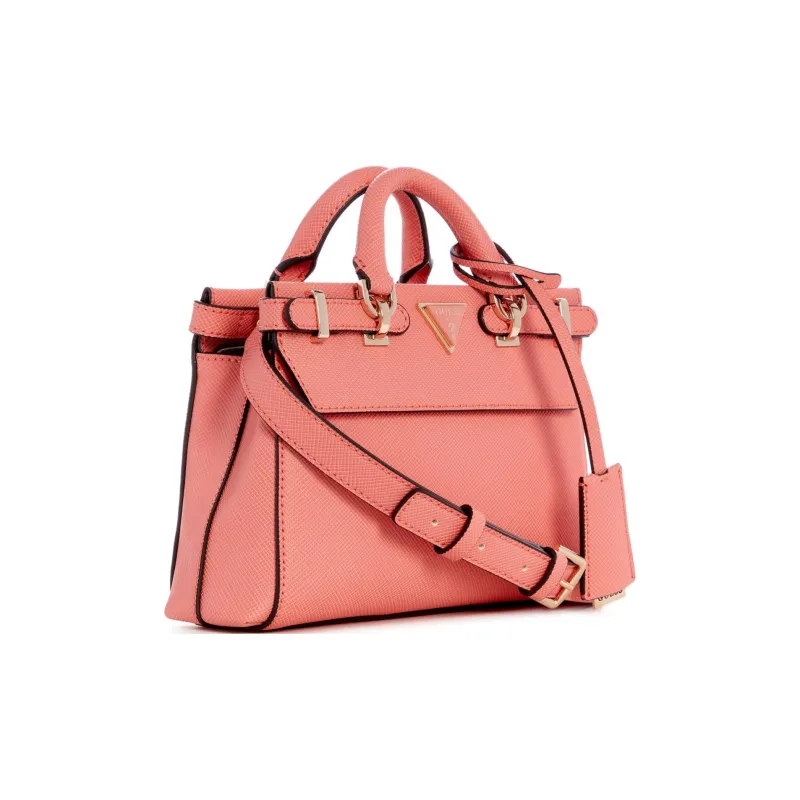 GUESS Imitation Levante Leather Shoulder Bag Crossbody Bag Handbag Mini Women's Pink-1