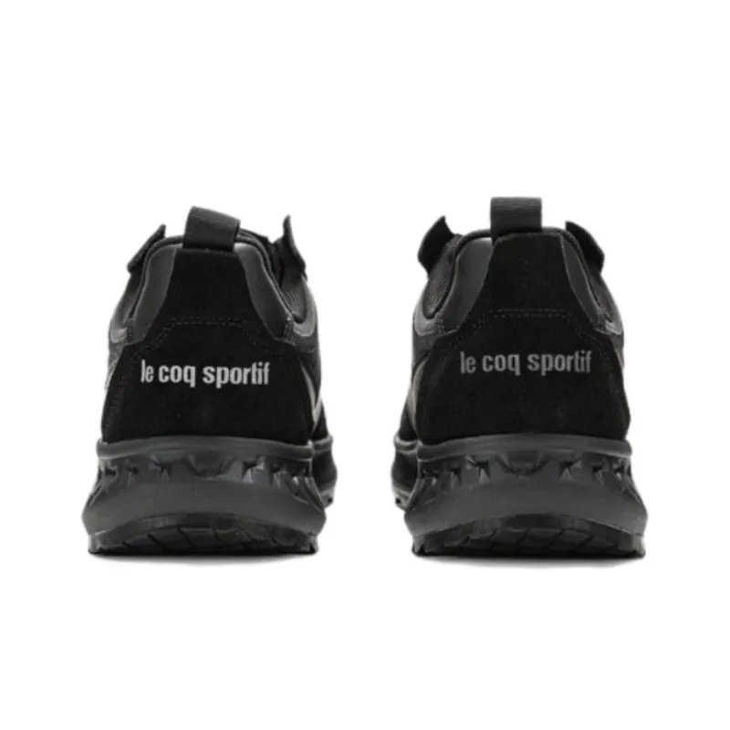Le Coq Sportif Cushioning Slip Resistant Lightweight Rebound Low Top Casual Shoes Unisex Black-4