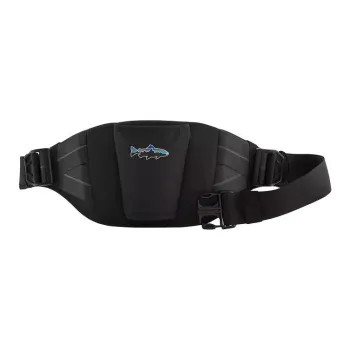Patagonia Fish Pattern Decoration Polyester Sports Belts Unisex Black