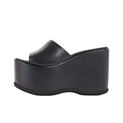 Paloma Barceló Slide Slippers Women's Black