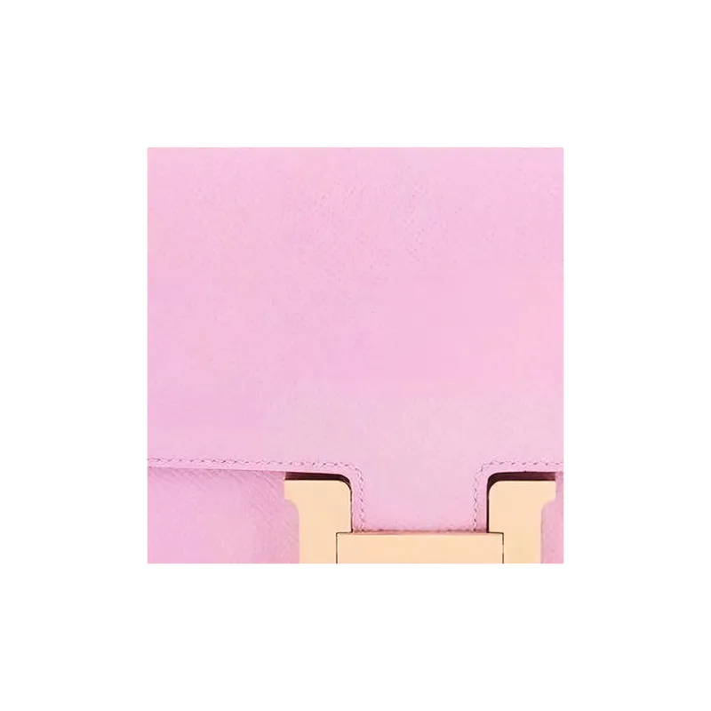 HERMES Constance Mysore Goat Skin Shoulder Bag Crossbody Bag Mini Women's 09 Mauve Pale Dream Purple-3
