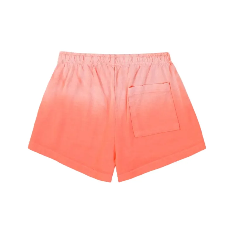 SPORTY & RICH Serif Logo Disco Shorts Dip Dye-1