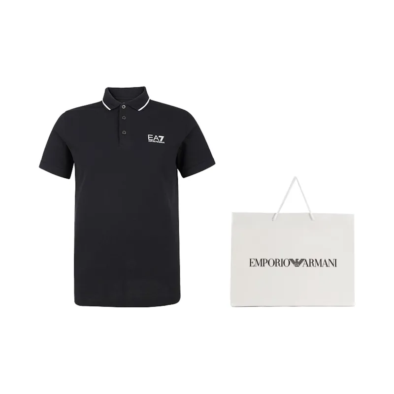 EMPORIO ARMANI Piqué weave Polo Shirt-4