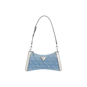 GUESS Faux Leather Handbag, Shoulder Bag Regular Women's Blue
