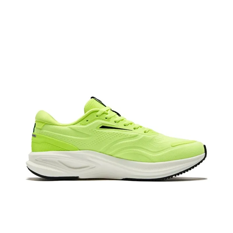 Erke Lightweight Cushioning Slip Resistant Low Top Casual Running Shoes Men's Fluorescent Glossy Finish Green-1