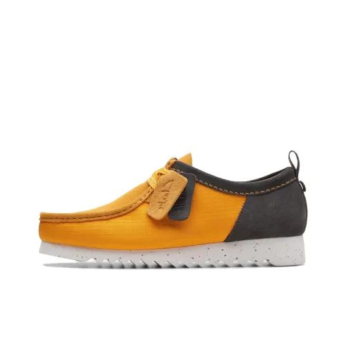 Clarks Low-Top Casual Shoes Men's Orange Gray