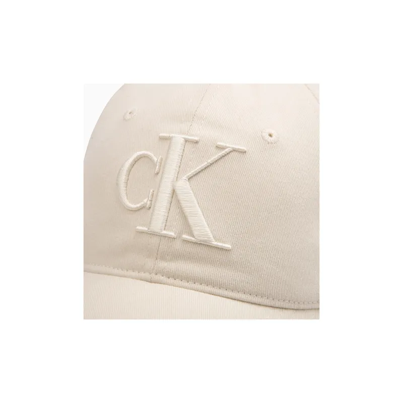CALVIN KLEIN Cotton Baseball Caps Unisex Cow Ivory-3