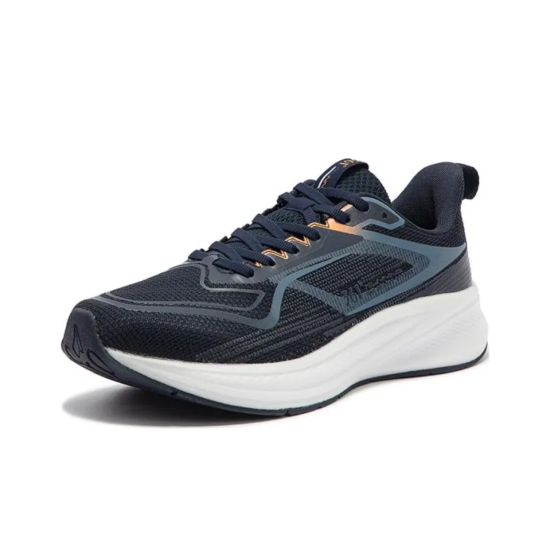 361° Cushioning Wear-Resistant Low-Top Casual Running Shoes Men's Black Blue White-1