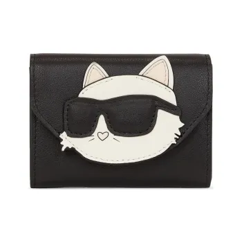 KARL LAGERFELD / Karl Lagerfeld Jeans Ikon Choupette Leather Wallet